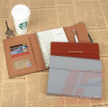 A5 Travel Filler Papel PU Leather Notebook com banco de energia